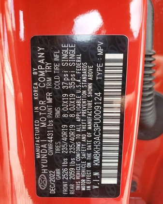 Hyundai Kona cena 64000 przebieg: 2072, rok produkcji 2023 z Słupsk małe 79